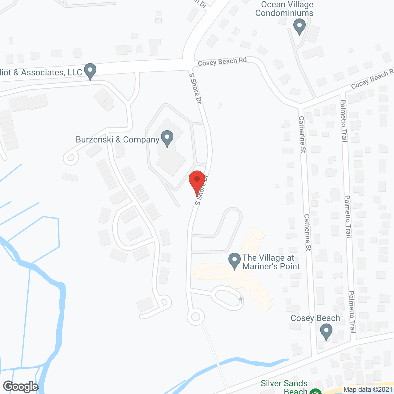 Map of the neighborhood around The Village at Mariners Point