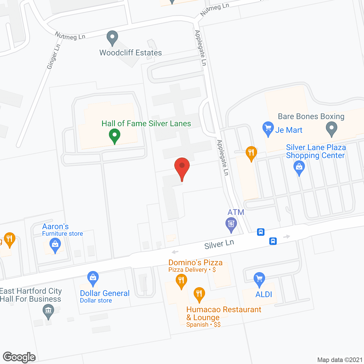 Map of the neighborhood around St Elizabeth Manor