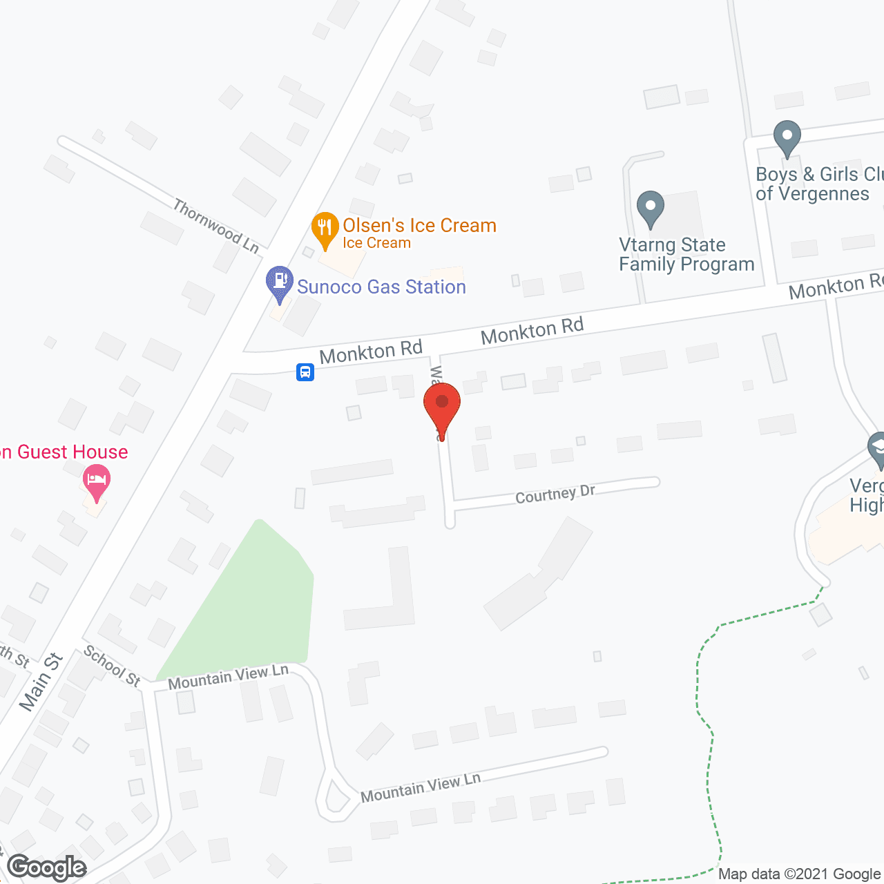 Map of the neighborhood around Valley View Apartments