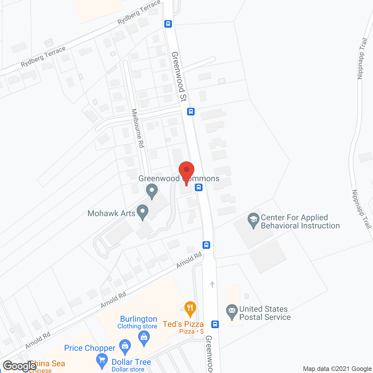 Map of the neighborhood around Anthony Arms Apartments