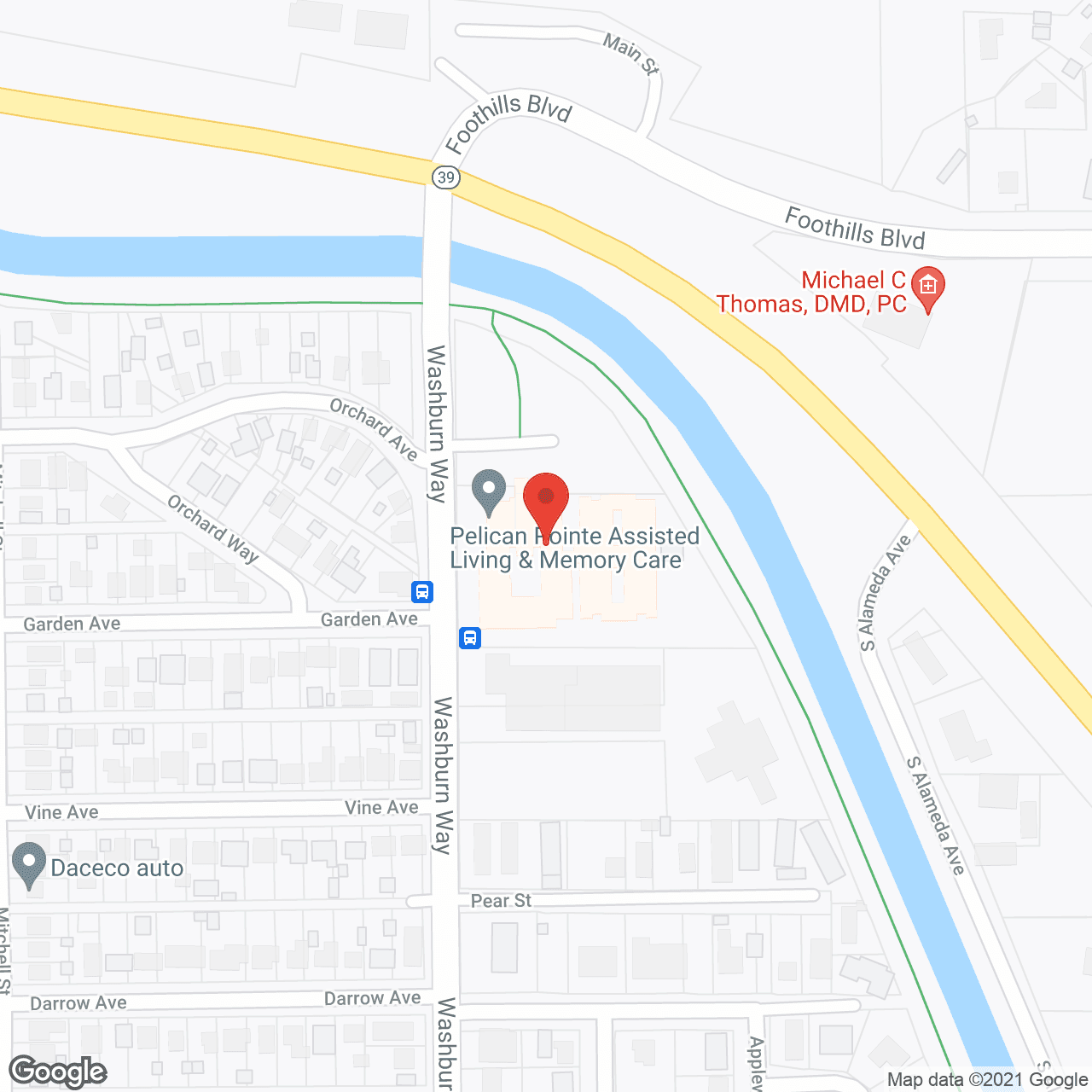 Map of the neighborhood around Pelican Pointe Assisted Living