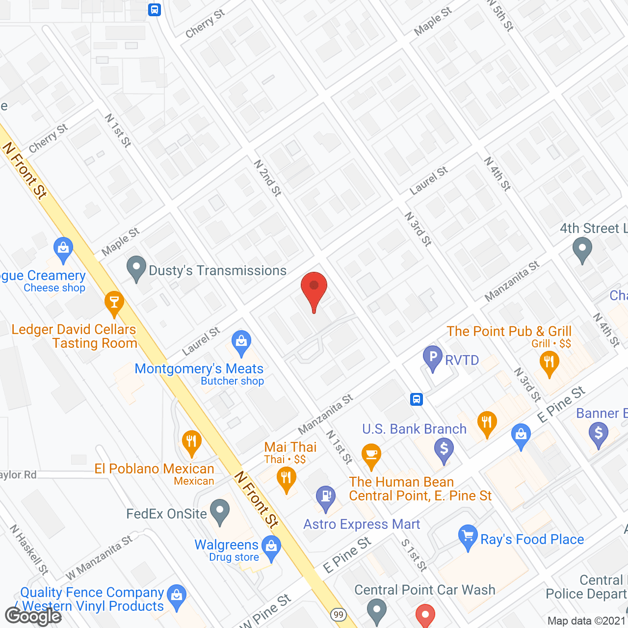 Map of the neighborhood around Laurel Residential Care