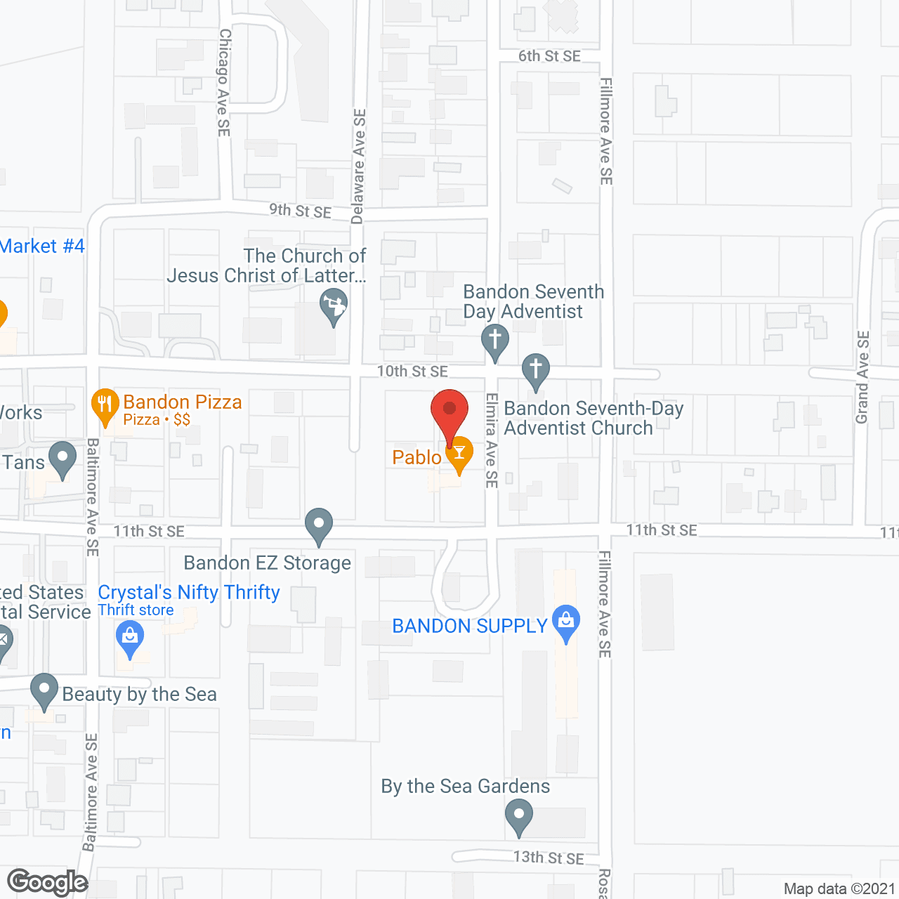 Map of the neighborhood around Angels' Care Adult Foster Home
