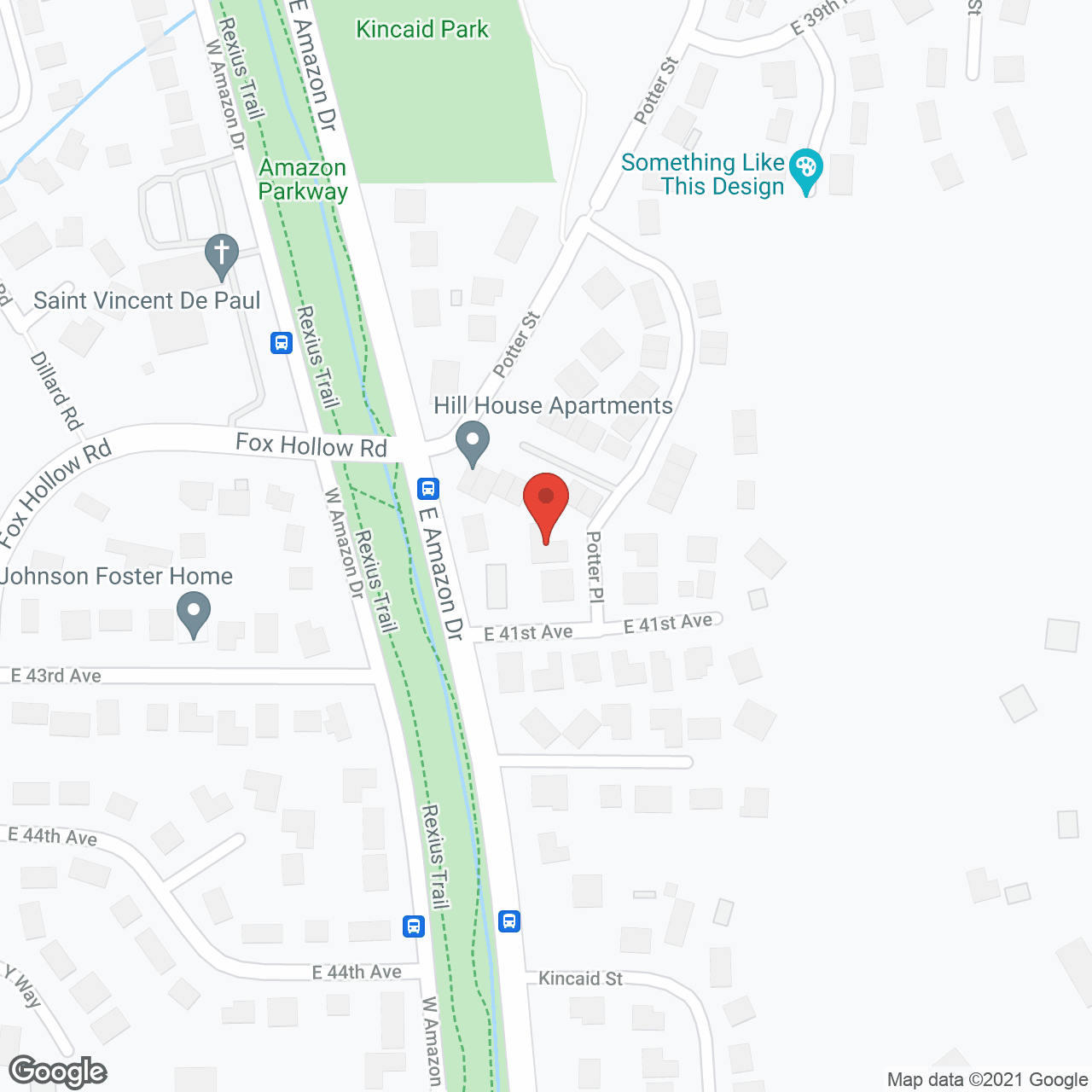 Map of the neighborhood around In Krista's Care