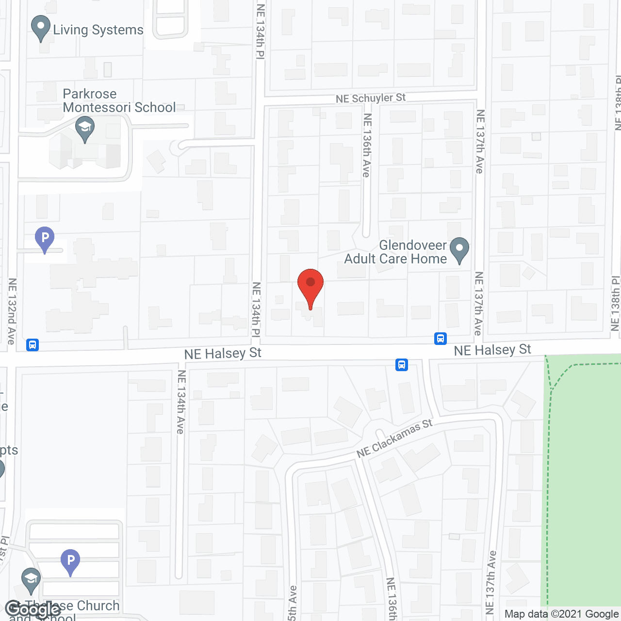 Map of the neighborhood around Cinpean Residential Care
