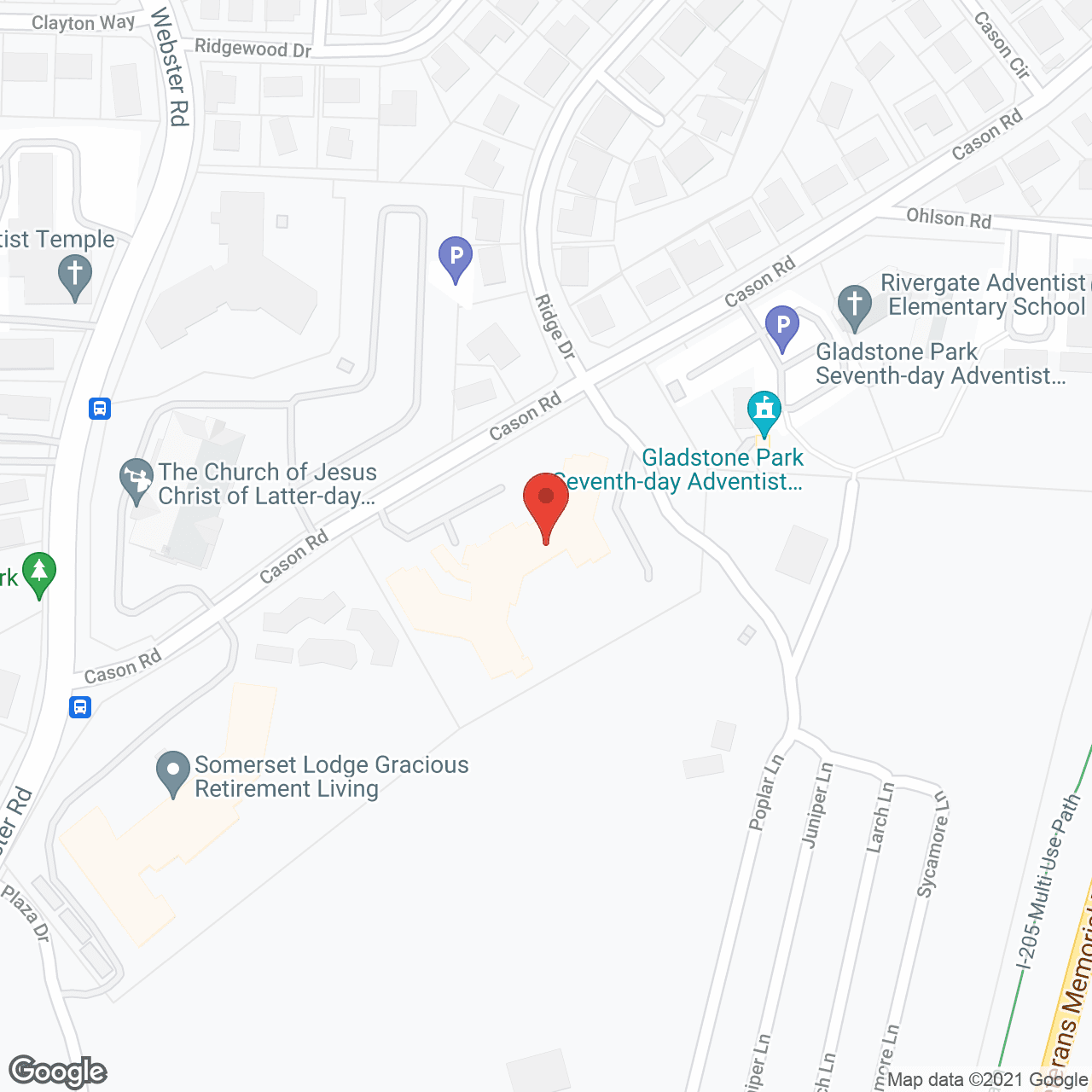 Map of the neighborhood around Somerset Assisted Living