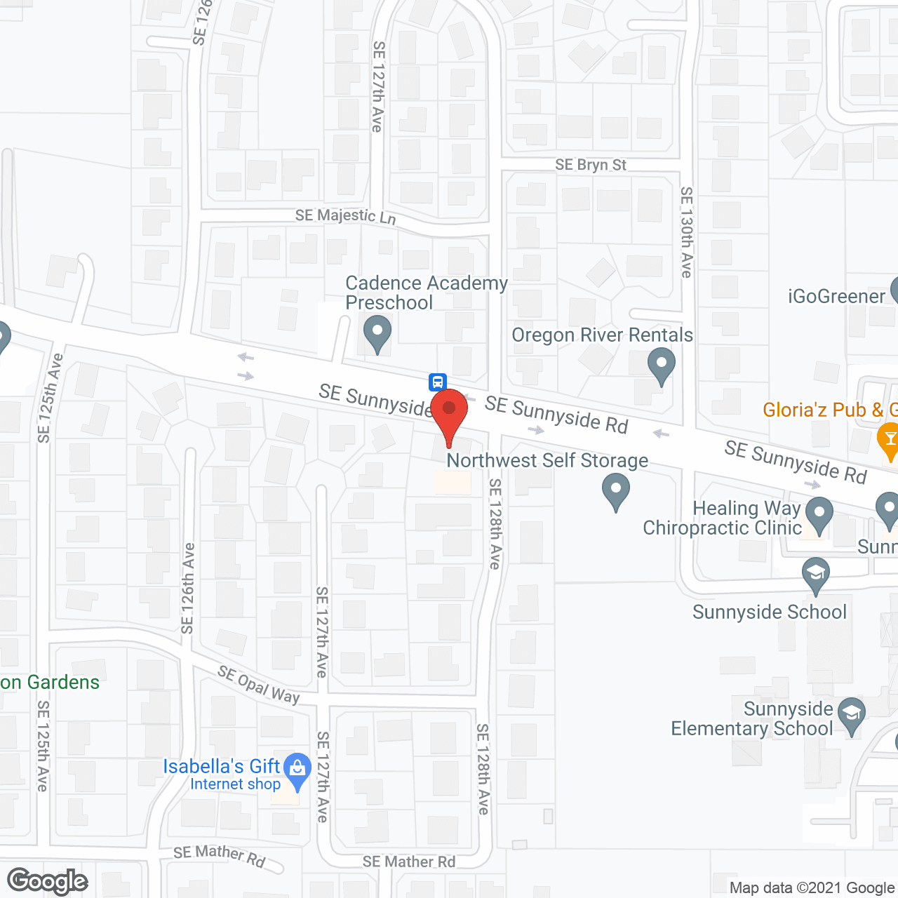 Map of the neighborhood around Greenhills Adult Foster Home