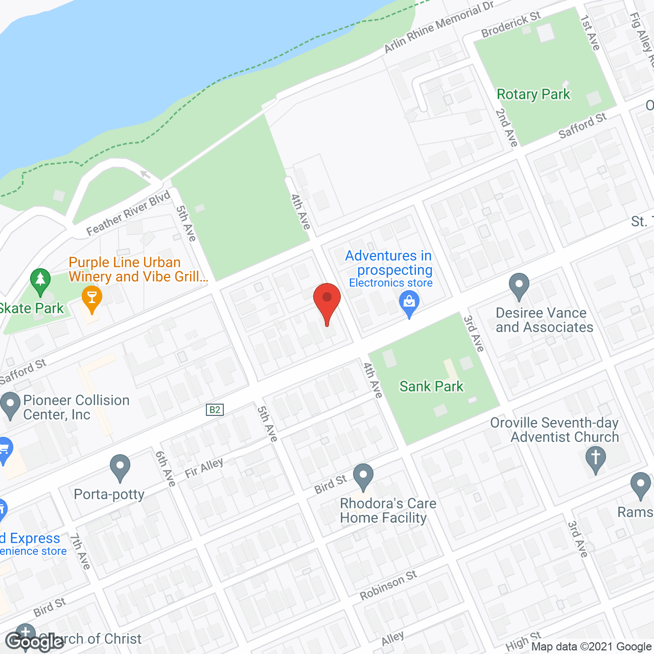 Map of the neighborhood around Perkins Guest Home