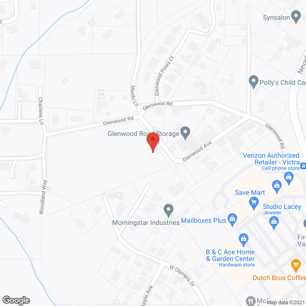 Map of the neighborhood around Sierra Guest Home