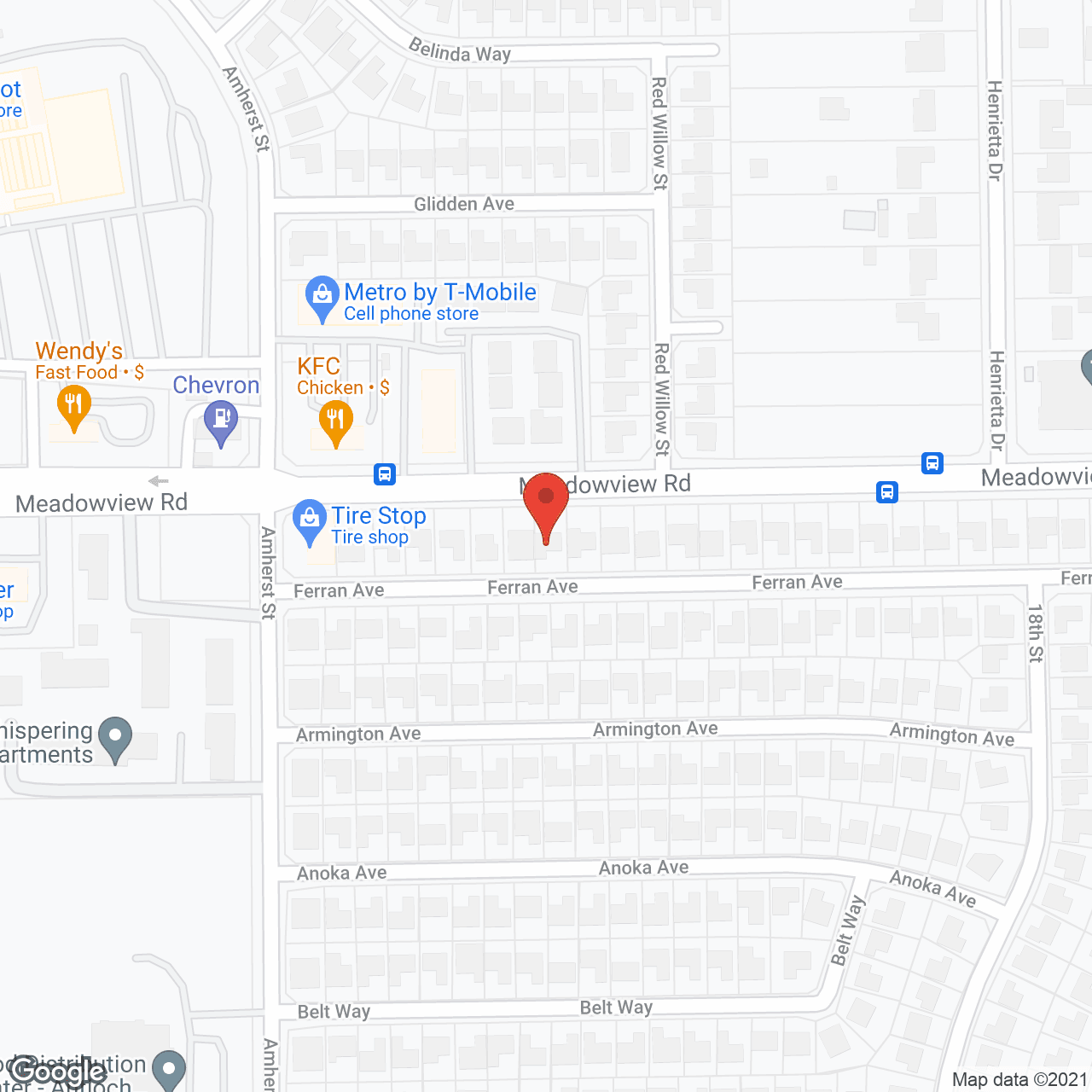 Map of the neighborhood around Jasmine-Hall III
