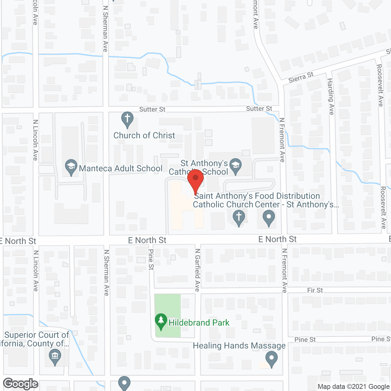 Map of the neighborhood around Harvest Crossing Post Acute