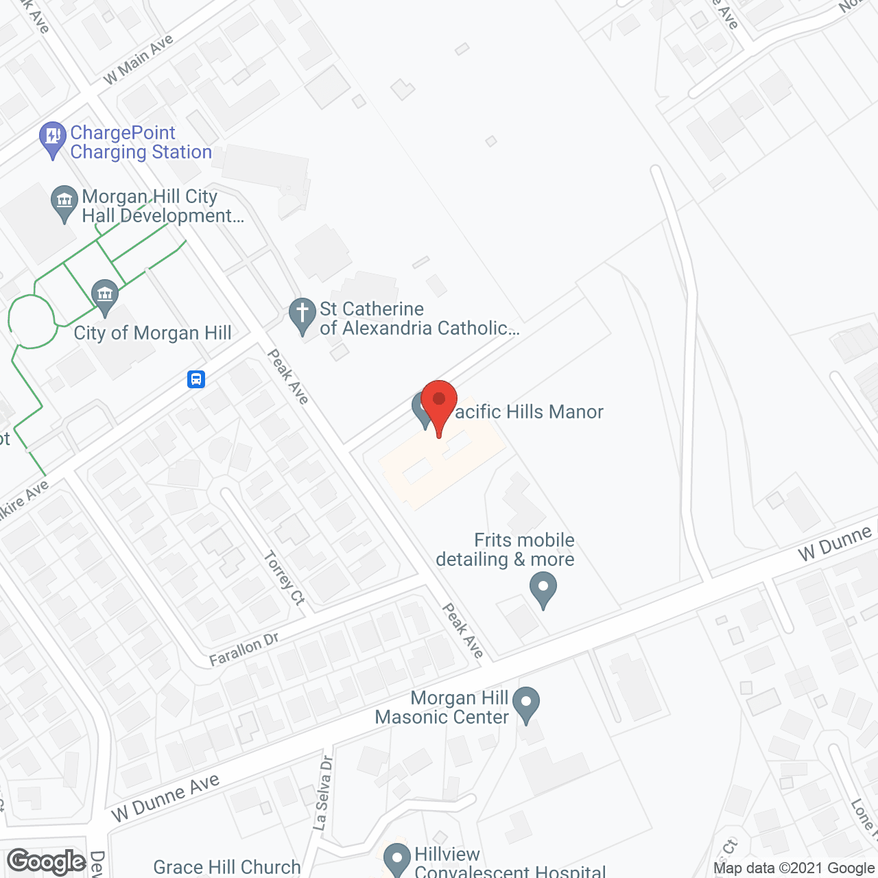 Map of the neighborhood around Pacific Hills Manor