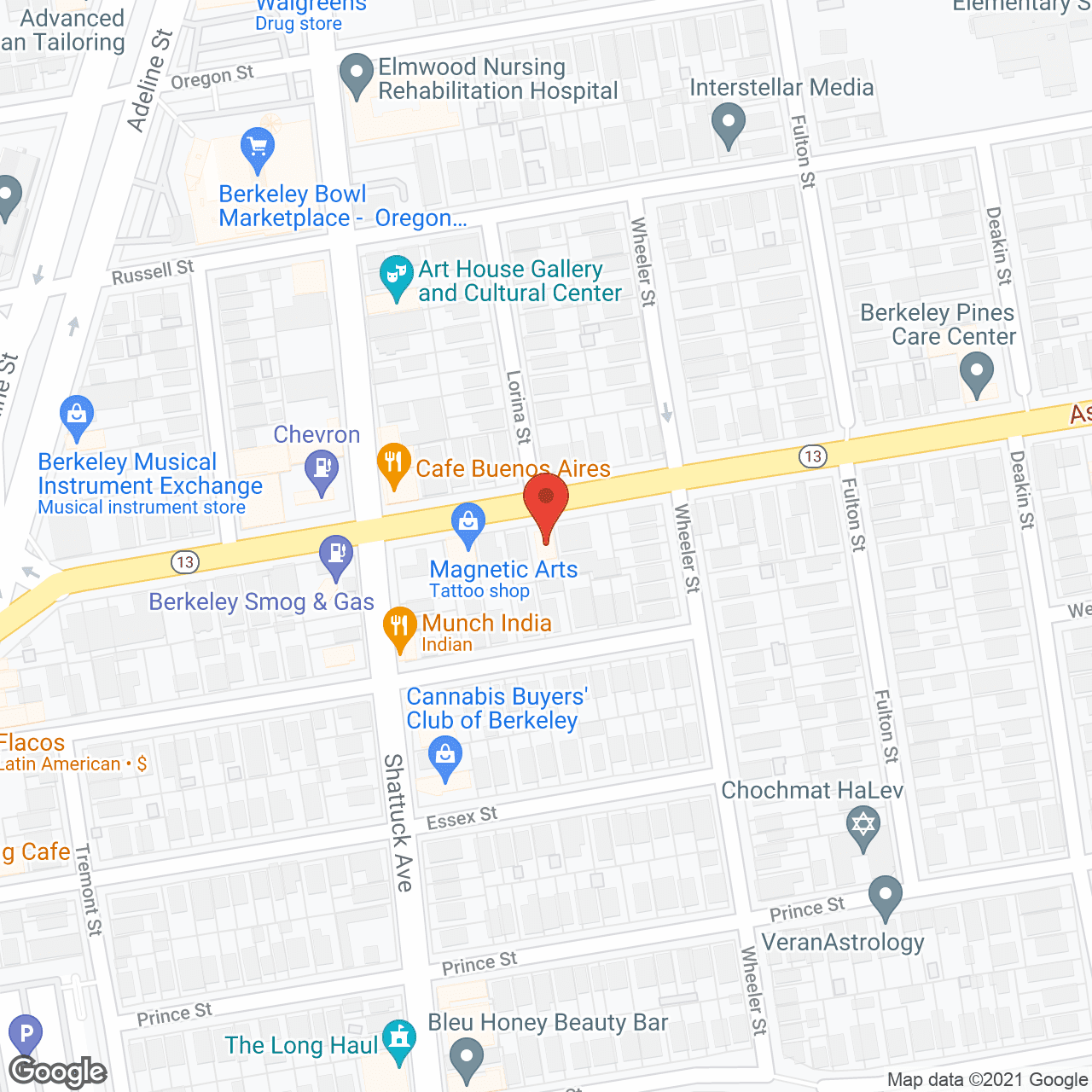 Map of the neighborhood around Angeleon Care Home