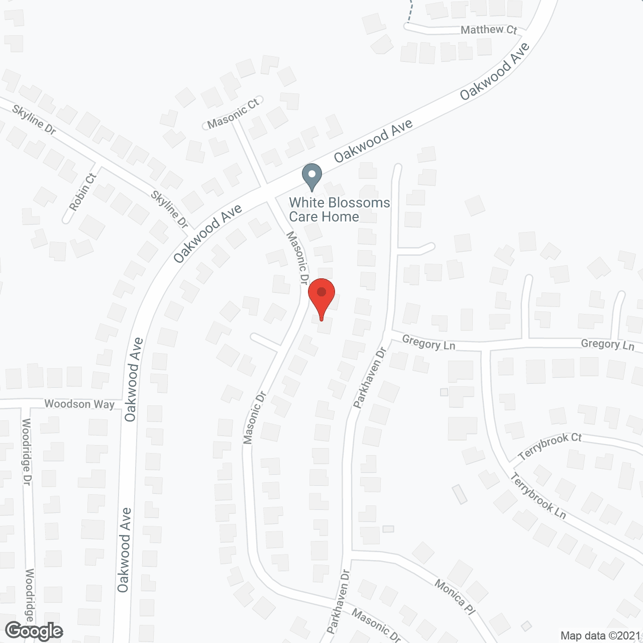 Map of the neighborhood around Masonic Guest Home