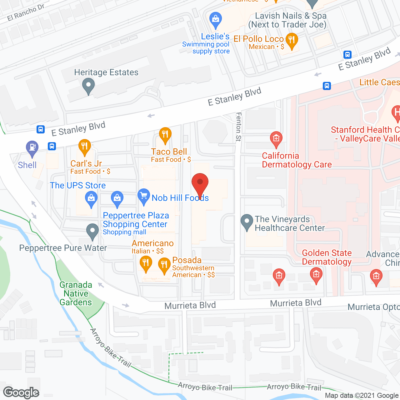 Map of the neighborhood around The Watermark at Rosewood Gardens