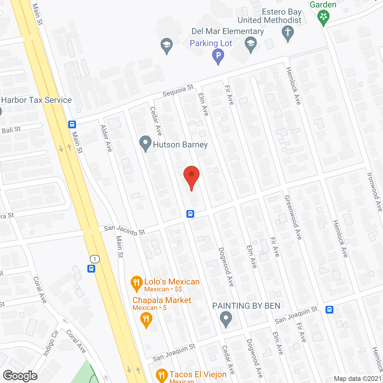 Map of the neighborhood around Roseville Place
