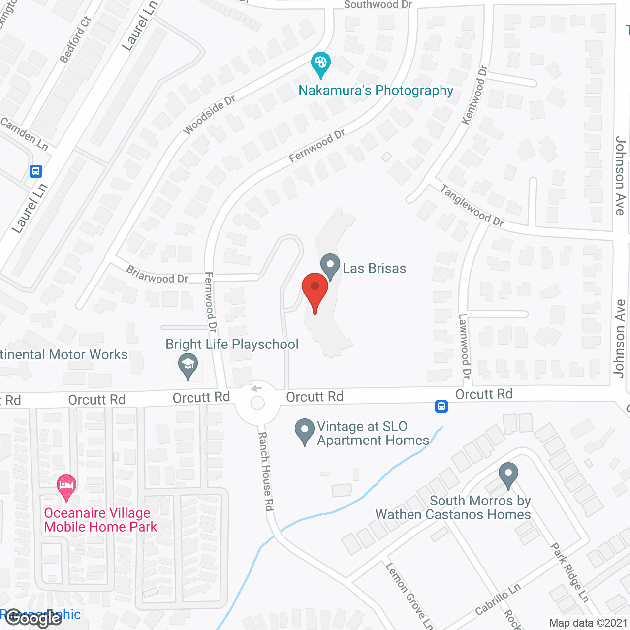Map of the neighborhood around Holiday Las Brisas