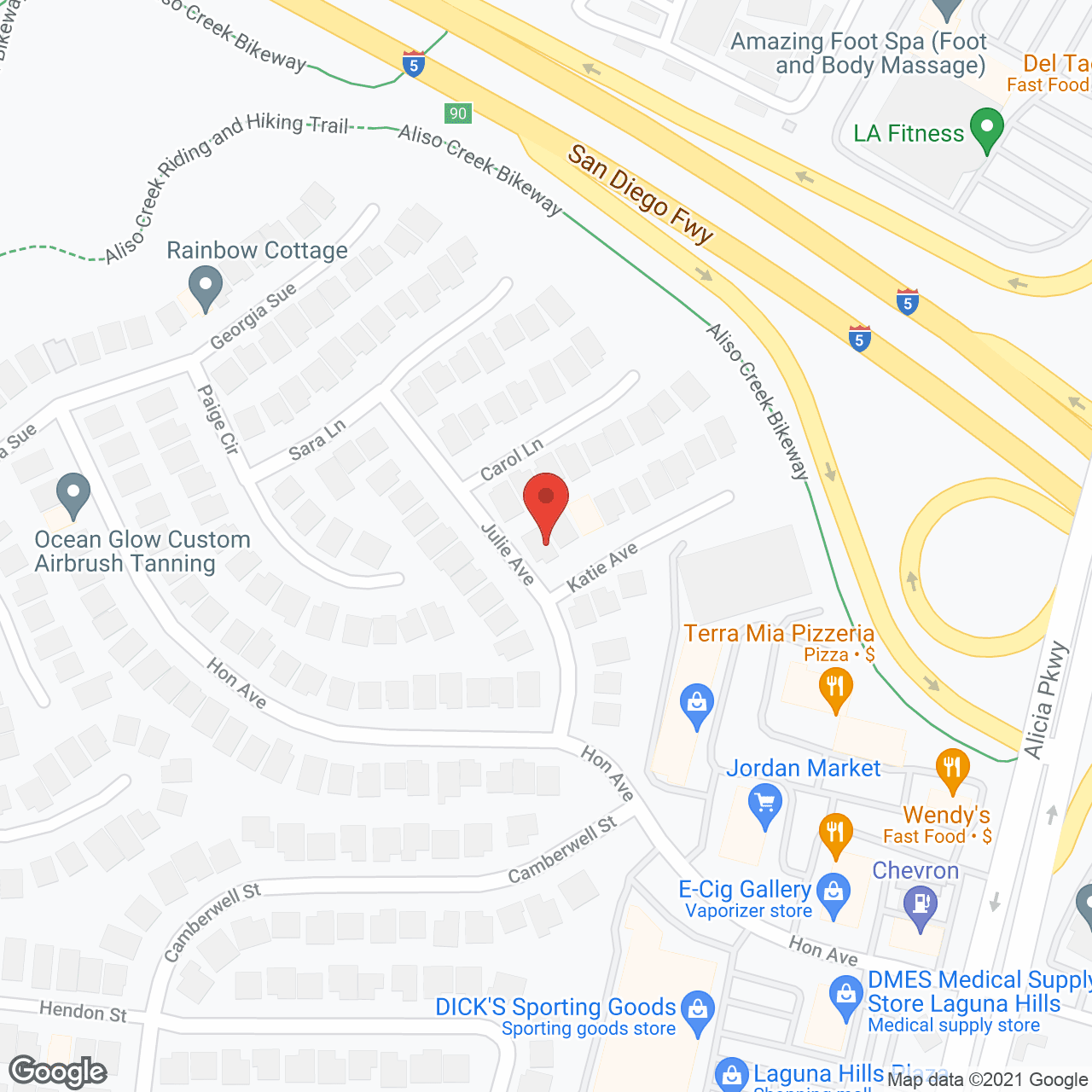 Map of the neighborhood around Loving Elderly Care Home