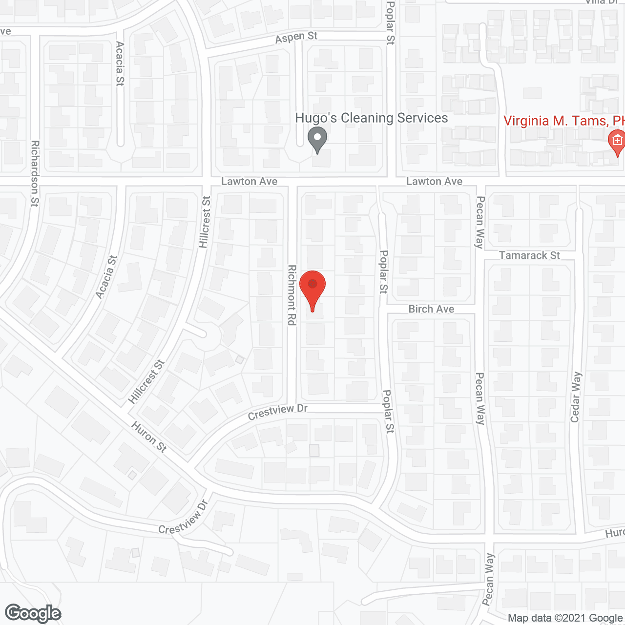 Map of the neighborhood around Golden Village