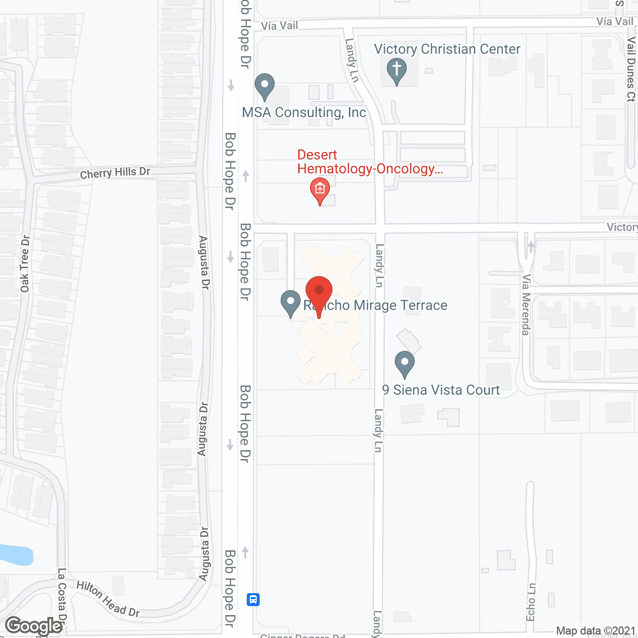 Map of the neighborhood around Atria Rancho Mirage