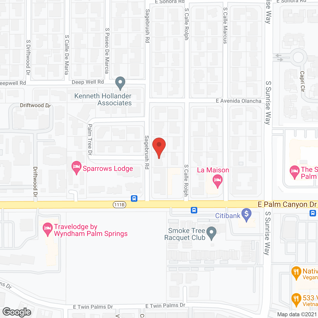 Map of the neighborhood around Worthington Terrace