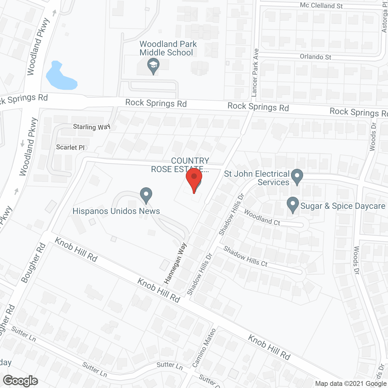 Map of the neighborhood around Nightingale Assisted Living