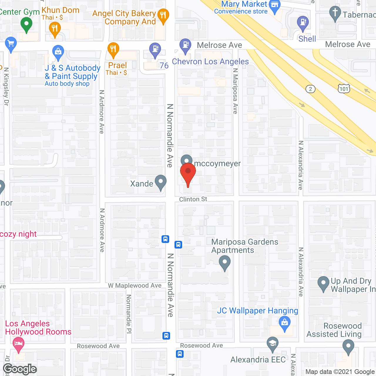 Map of the neighborhood around Ebora Guest Home