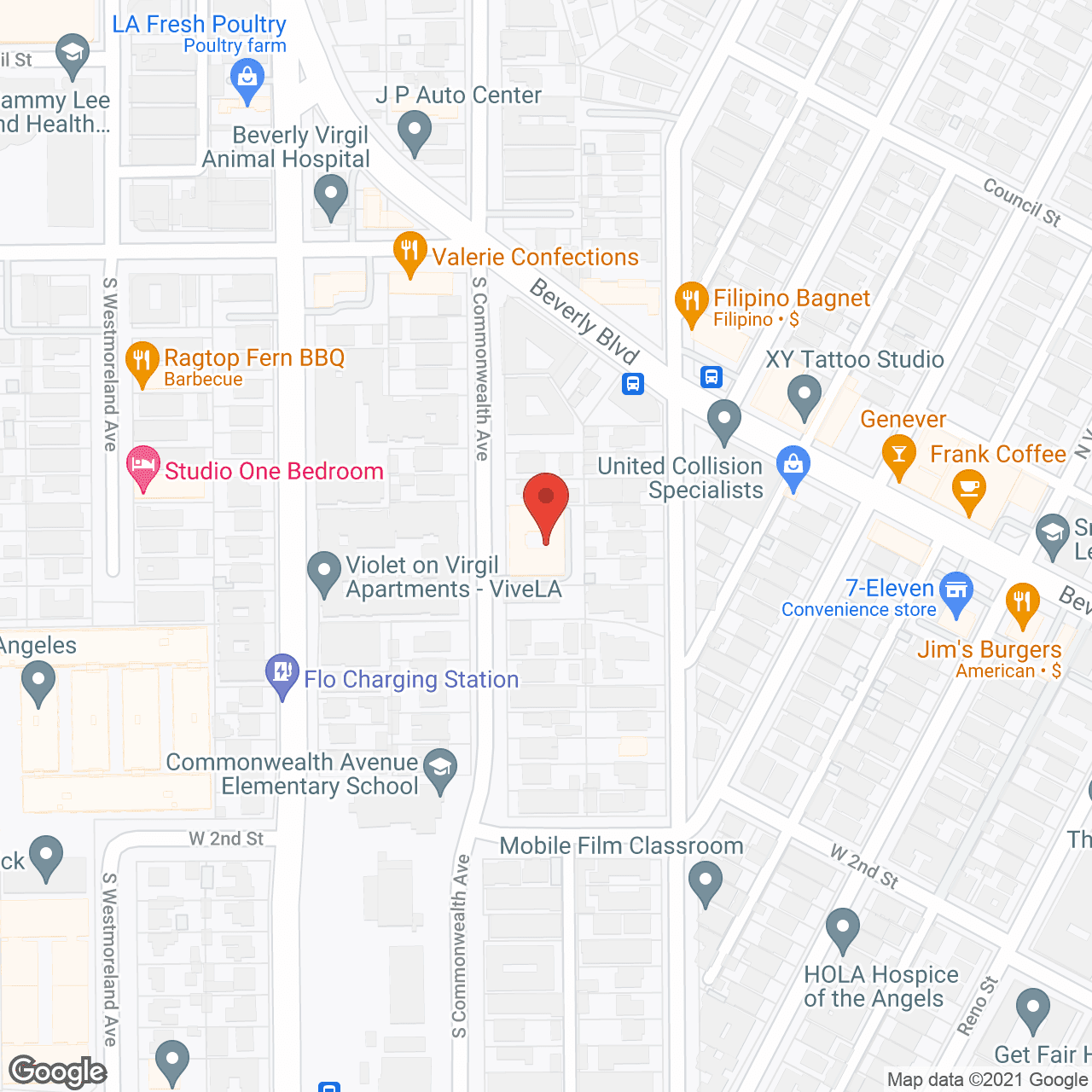 Map of the neighborhood around Commonwealth Royale Guest Home