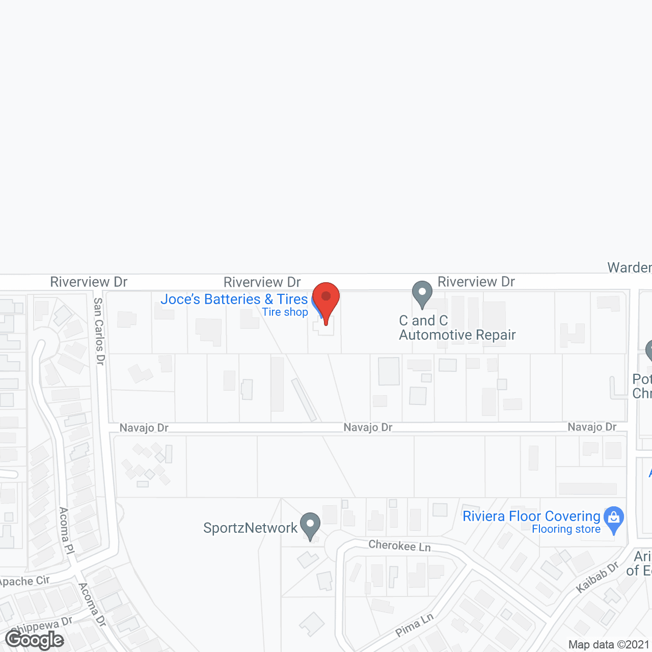 Map of the neighborhood around Rose Garden Home