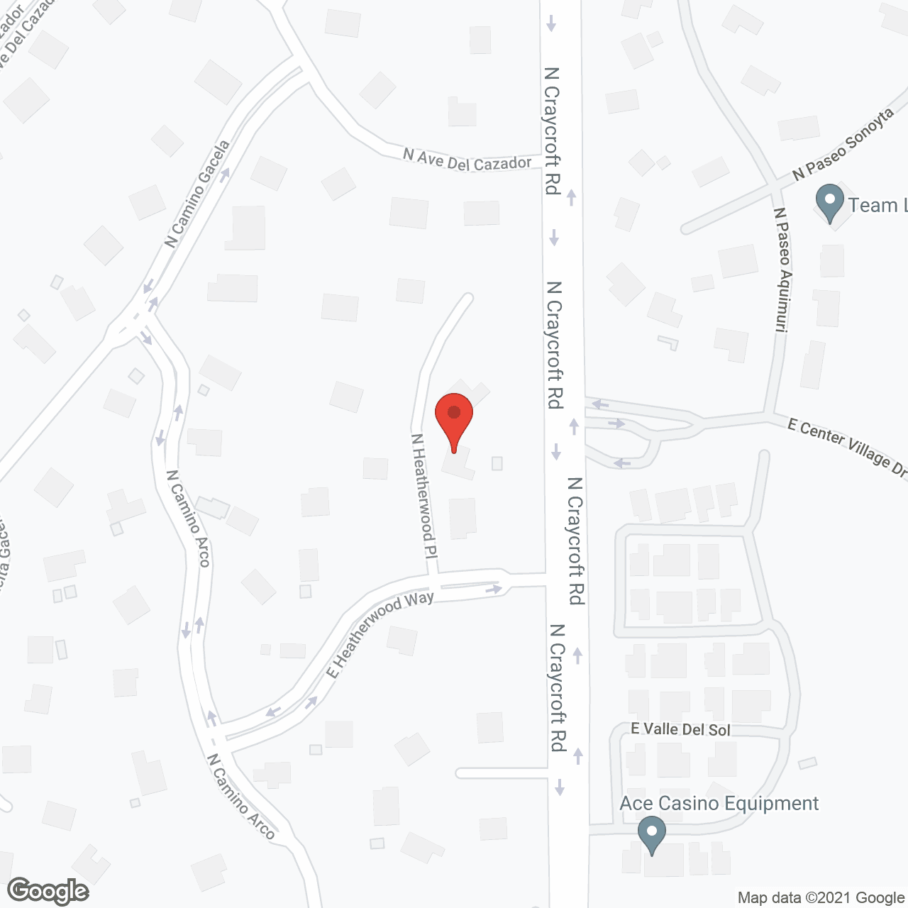 Map of the neighborhood around Heatherwood Adult Care Home