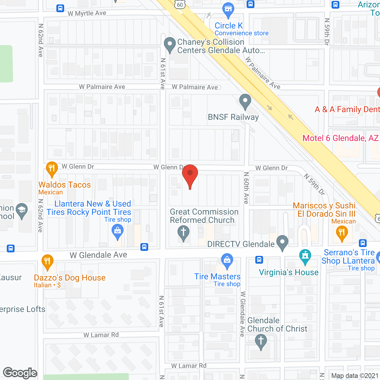 Map of the neighborhood around Spring Garden Care Ctr