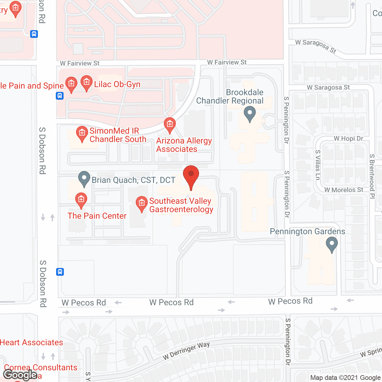 Map of the neighborhood around Archstone Care Center