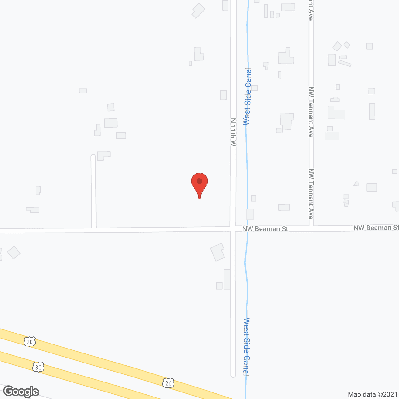 Map of the neighborhood around Peacock Luv-N-Care