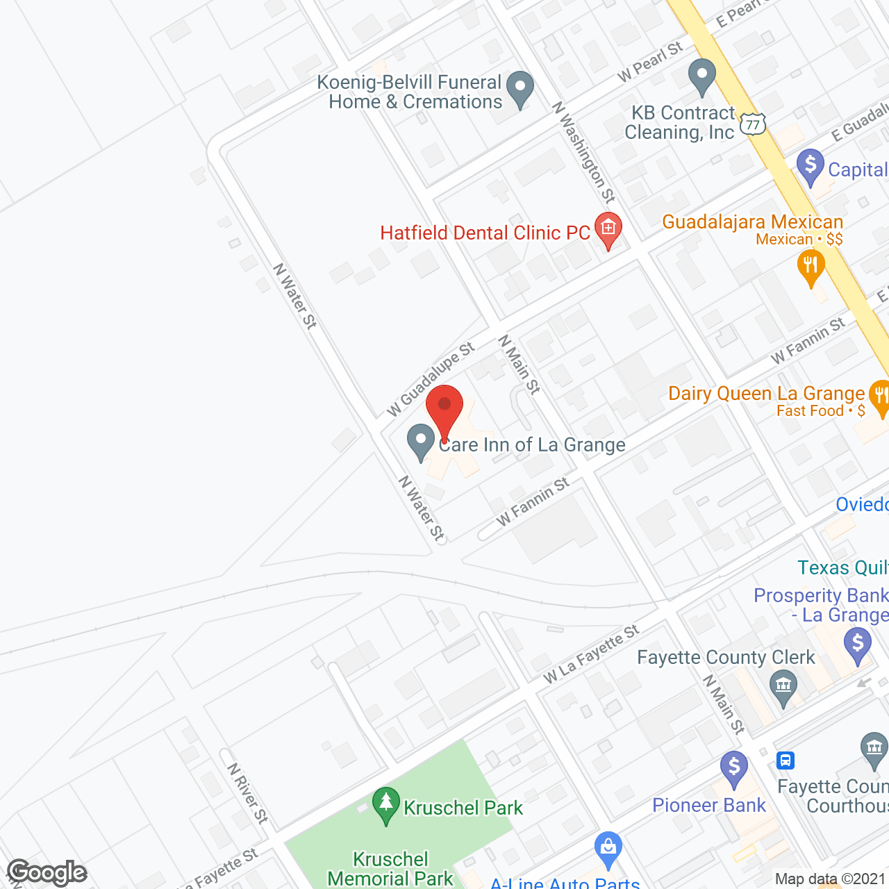Map of the neighborhood around Care Inn of La Grange