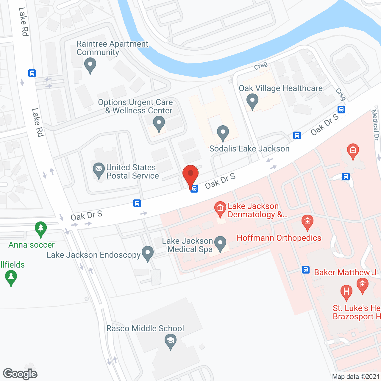 Map of the neighborhood around Sodalis Lake Jackson