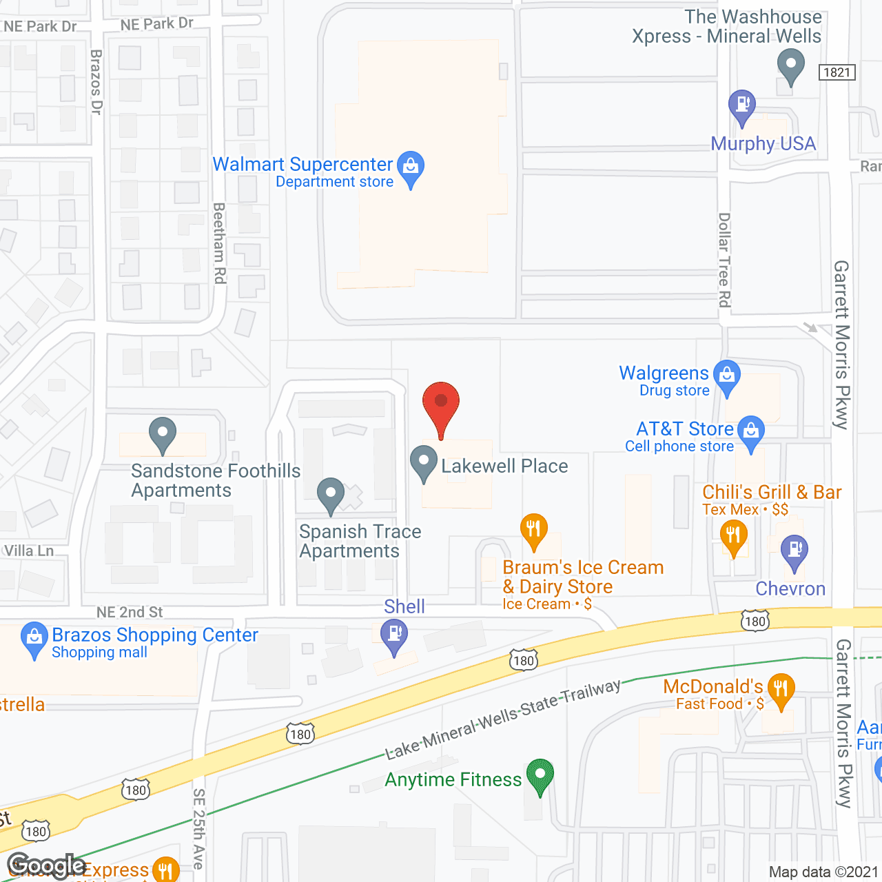 Map of the neighborhood around Lakewell Court