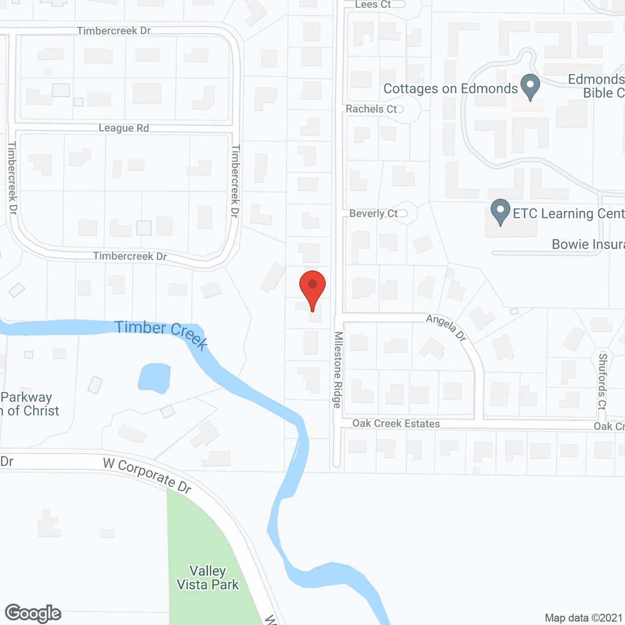 Map of the neighborhood around 4 Seasons Senior Living Lewisville II