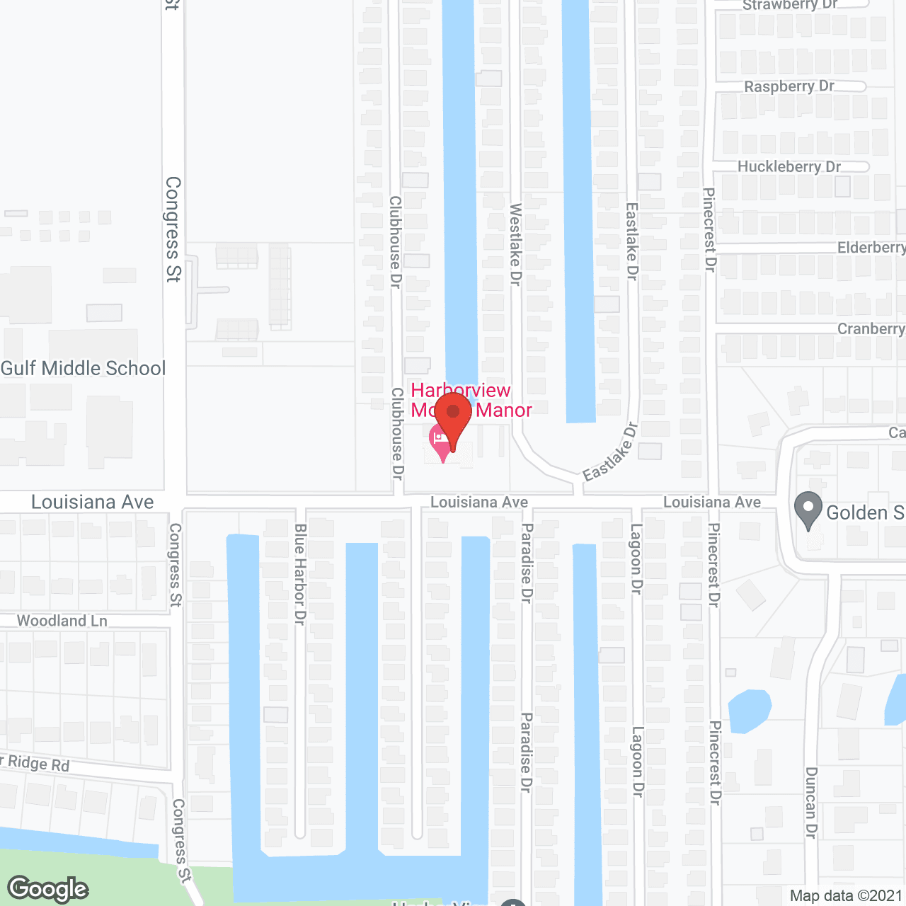 Map of the neighborhood around Harbor View Mobile Manor