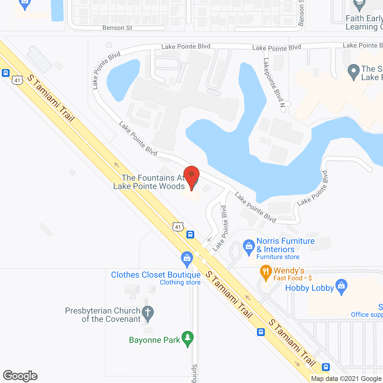 Map of the neighborhood around Elance at Sarasota