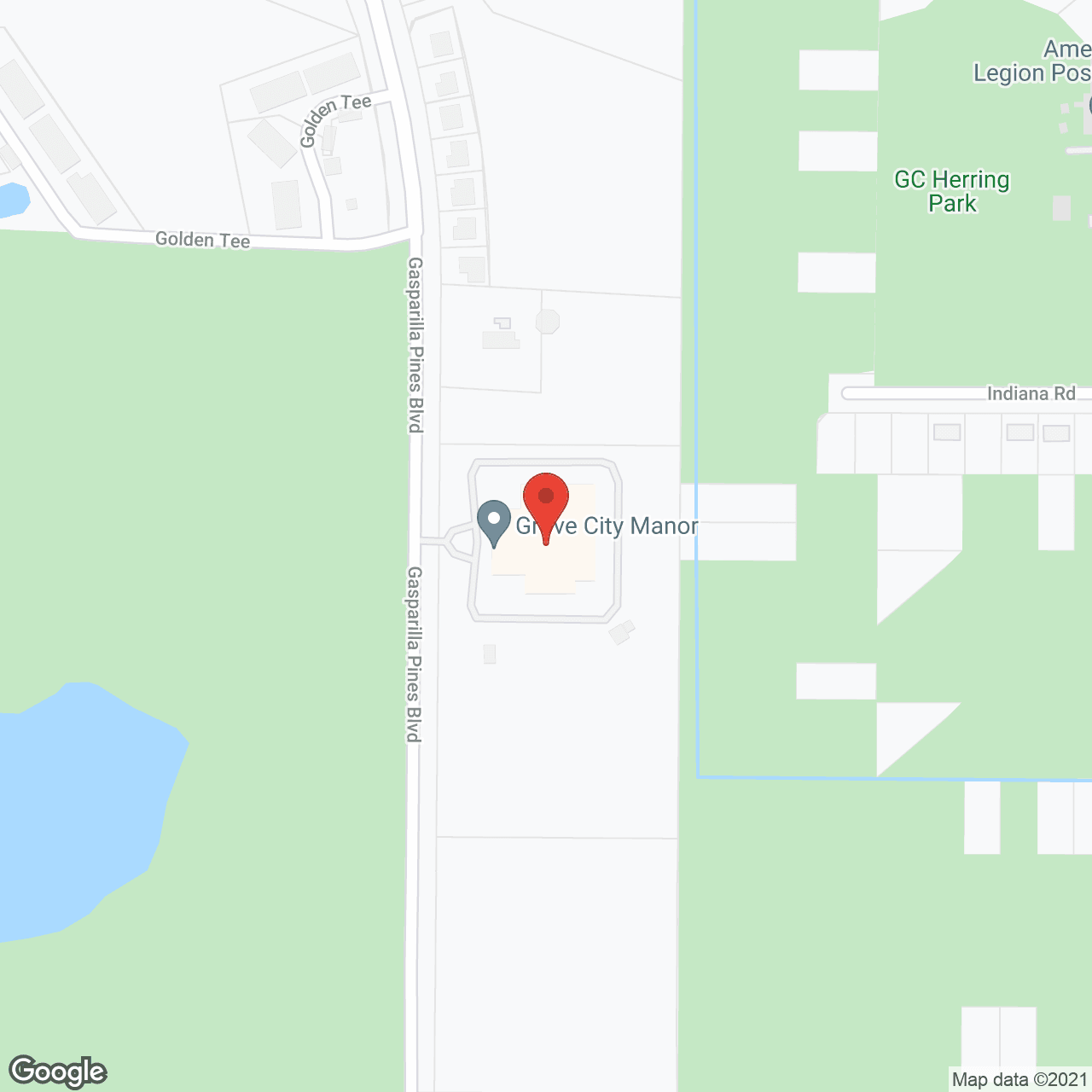 Map of the neighborhood around Grove City Manor