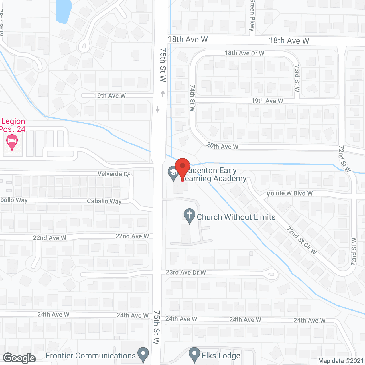 Map of the neighborhood around Just Like Home Inc
