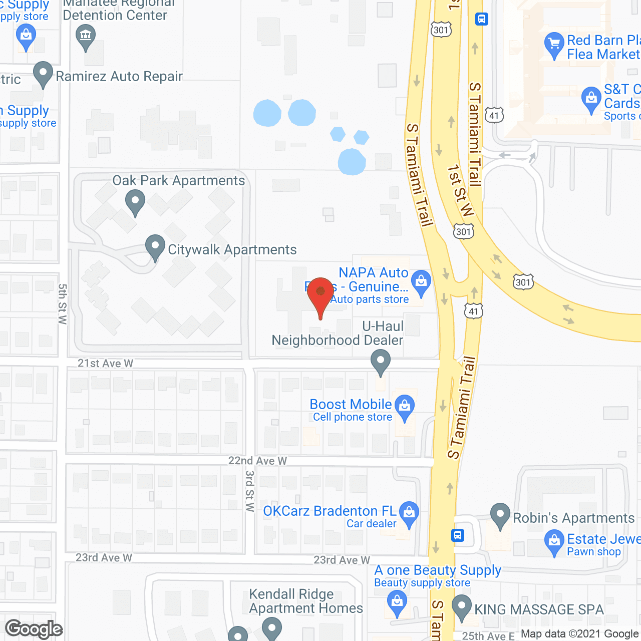 Map of the neighborhood around Oaks At Greenbriar