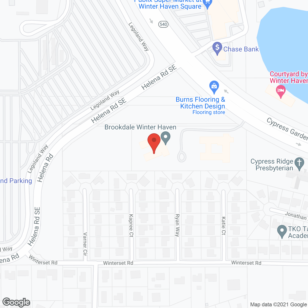 Map of the neighborhood around Clare Alterra Bridge Cottage