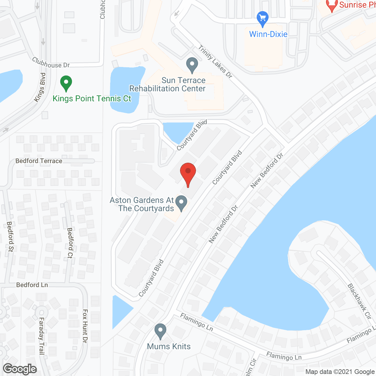 Map of the neighborhood around Aston Gardens at Courtyards