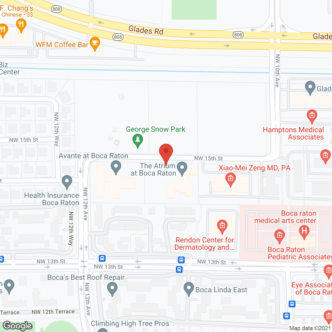 Map of the neighborhood around The Atrium at Boca Raton