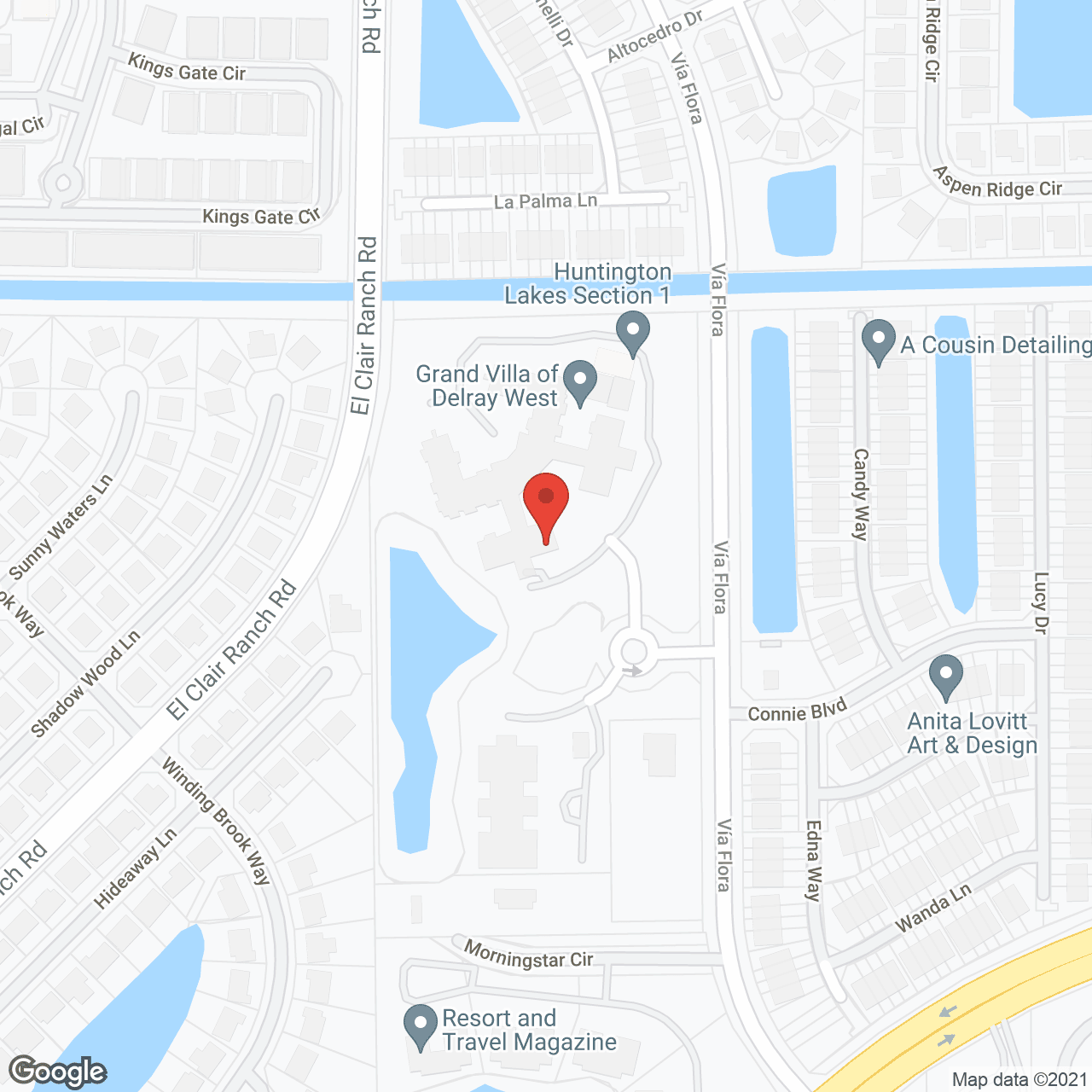 Map of the neighborhood around The Heritage at Delray