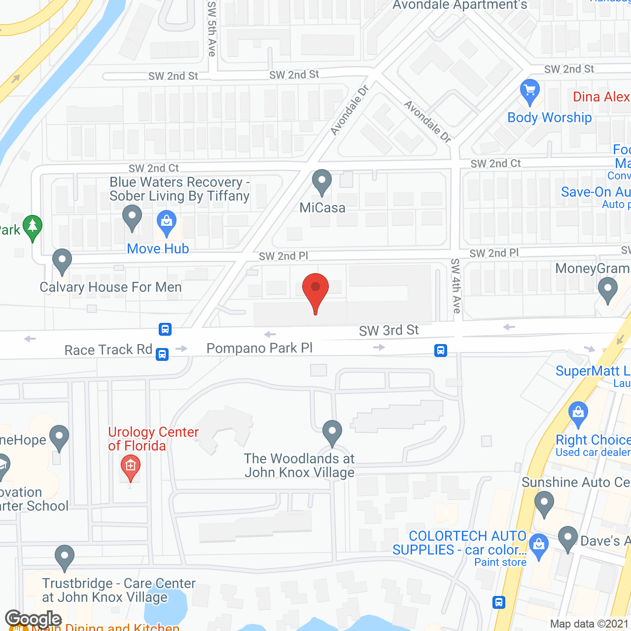 Map of the neighborhood around The W at Pompano Beach