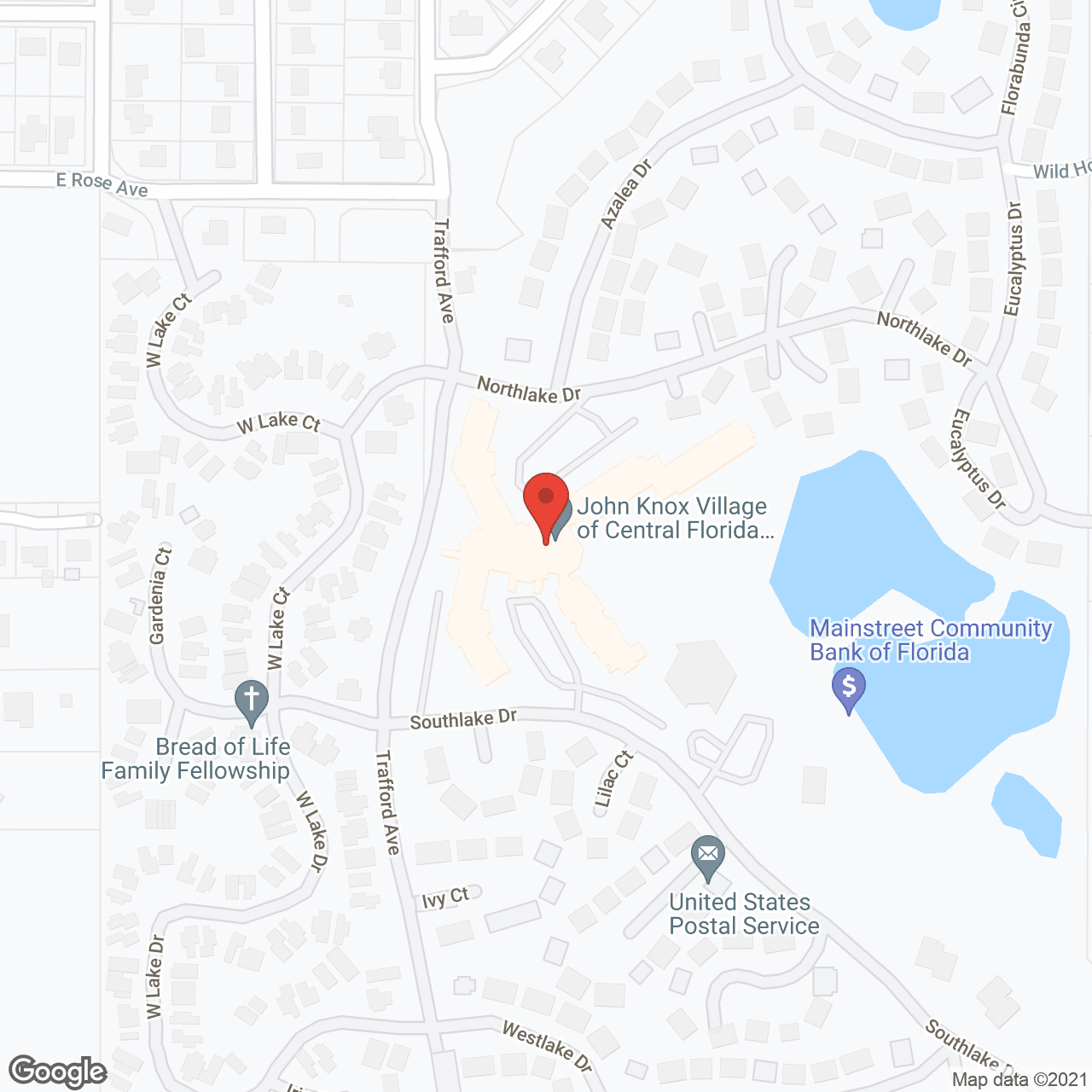 Map of the neighborhood around John Knox Village of Central Florida