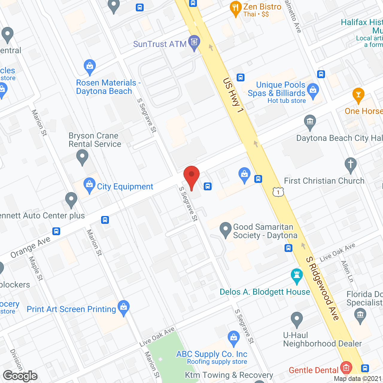 Map of the neighborhood around Good Samaritan Ctr Adm Office