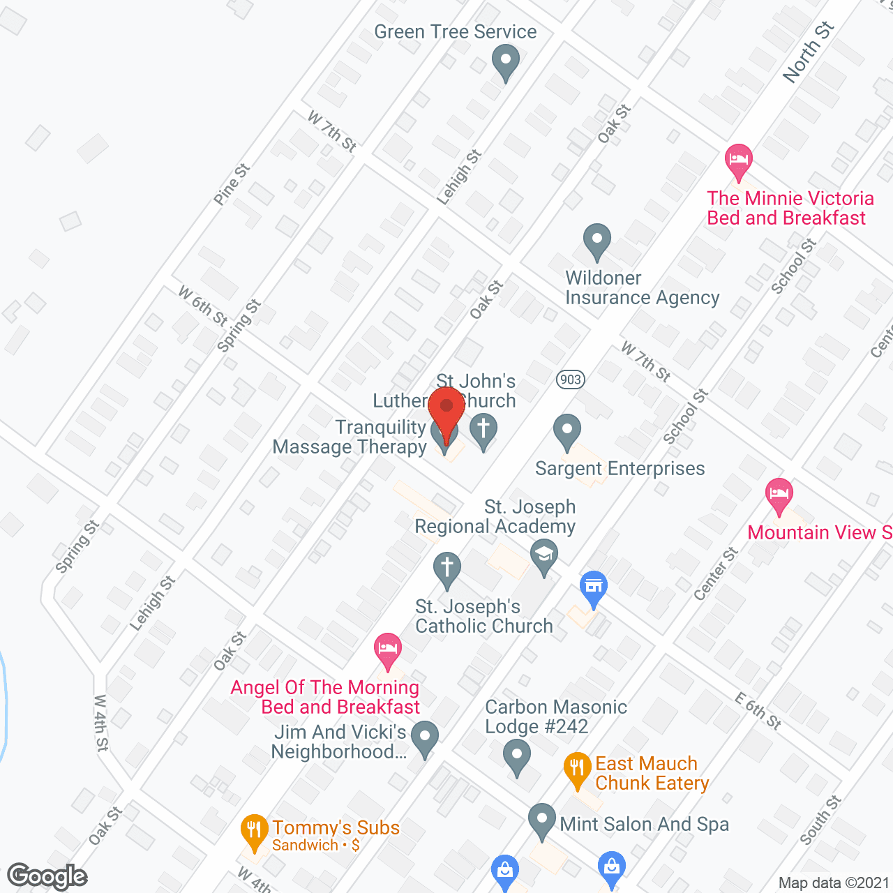 Map of the neighborhood around Rau Residental Care